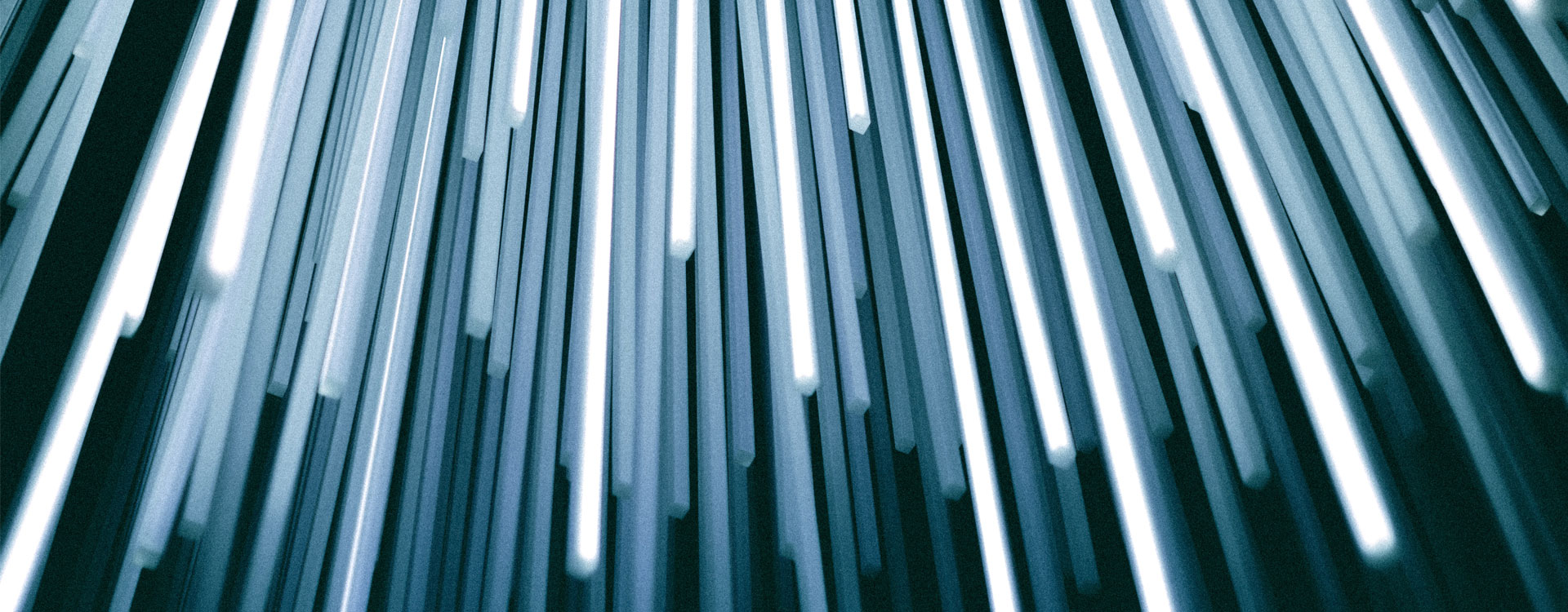 fiber optic lights traveling down